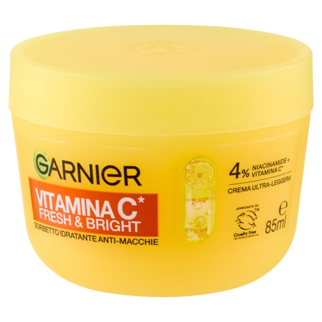 Garnier Vitamina C* Fresh & Bright Sorbetto Idratante Anti-Macchie 85 ml